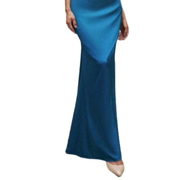 NWT Cinderella Divine 7487 Satin Prom Dress Pink Size 8 - Picture 2 of 8